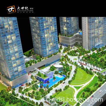 3D Real estate design model urban planning models